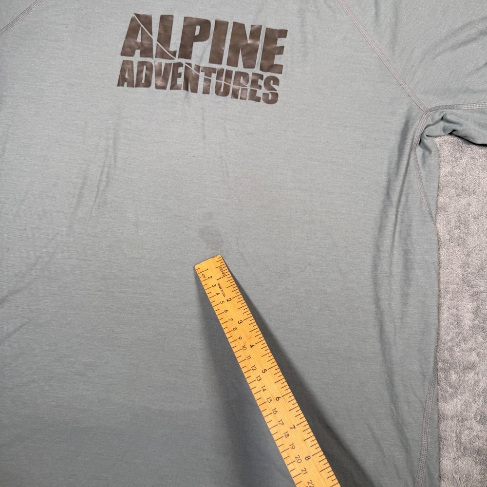 Lot of 2 Patagonia Capilene Cool Trail Mens L Alpine Adventures Blue Gray Shirts - Picture 10 of 16